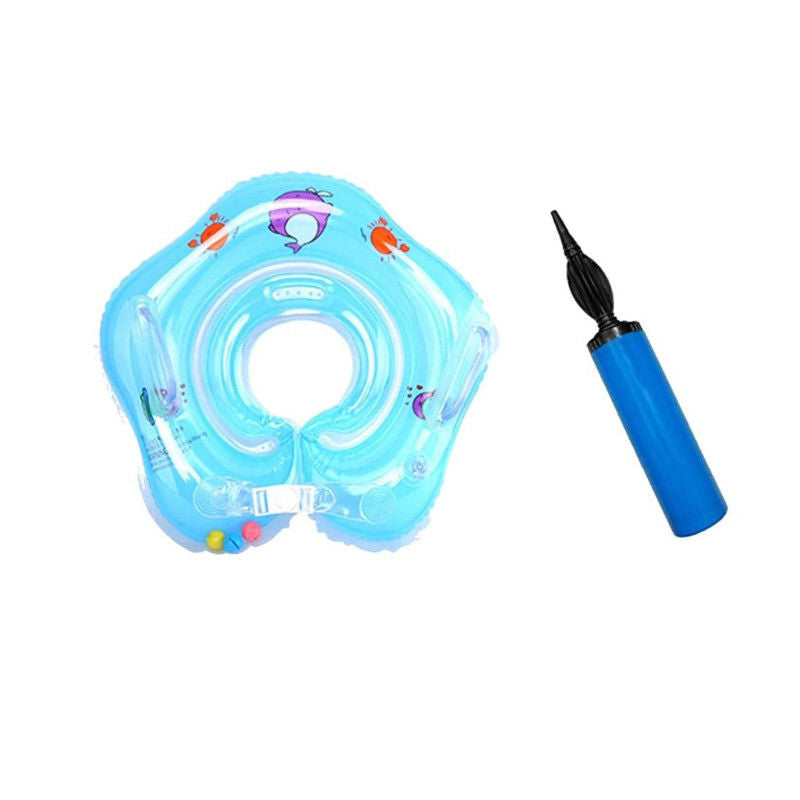 Pikkaboo - swimsafe Infant Neck Floater Blue with Inflator
